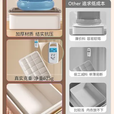 3-in-1 Drawer Organizer for Underwear, Lingerie and Socks