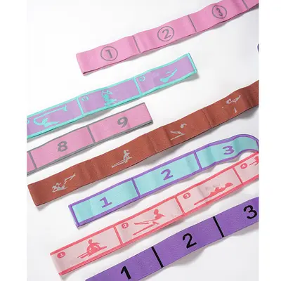 Kids and Adult Latin Dance Resistance Band, Yoga Stretch Band, Numbered Mother-Child Band - 4