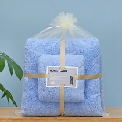 Mercan velvet towel set, soft and absorbent - 8