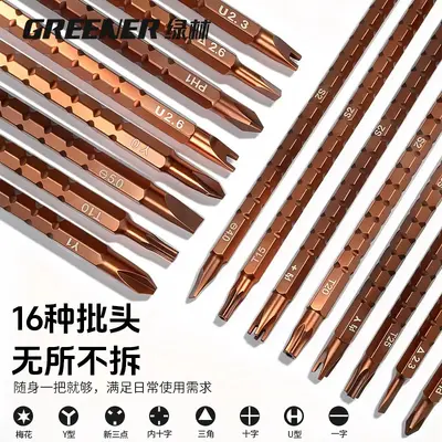 Multifunctional screwdriver set with U-shaped Y-type and special bits - 3