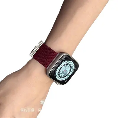 Nylon Woven Watch Strap Compatible with Redmi Watch 6, Xiaomi 9 Pro Magnetic Buckle S11, Apple iWatch