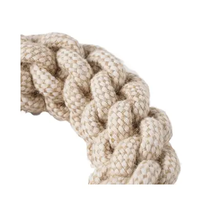 Indestructible Dog Chew Toy Hemp Rope Ring Teeth Cleaning - 5