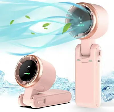 N607 Turbo-Handventilator mit Display, USB-Akku - 10