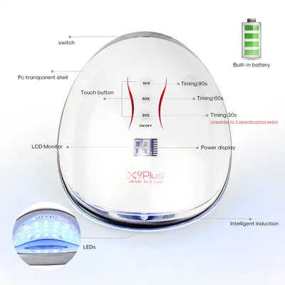 X9plus Rechargeable Nail UV Lamp
