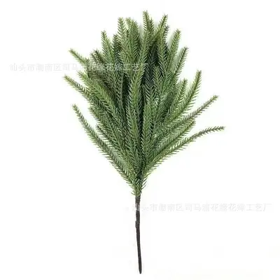Artificial Rattan Norfolk Pine Wall Decoration, Christmas Decor - 7