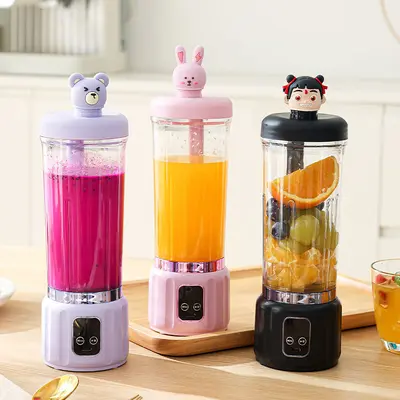 Portable cartoon juicer, large capacity, multifunctional