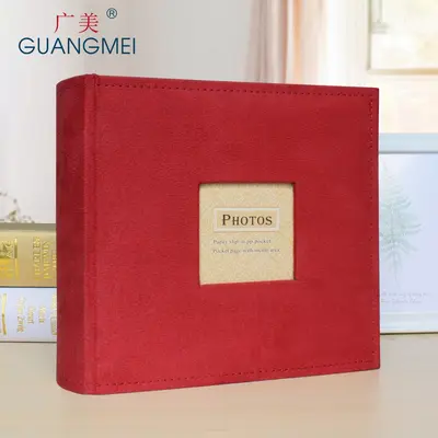 Flannel Photo Album with 6 Pockets, Retro Memory Book Gift - 7