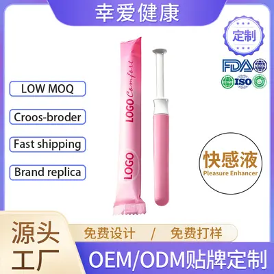 Portable Female Pleasure Enhancing Lubricant Liquid with Syringe Applicator