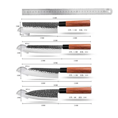 Japon somon sashimi bıçağı dövme