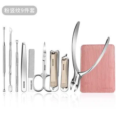 直销礼品美甲指甲刀套装锌合金指甲钳甲沟修脚工具家用指甲剪工具 - 9