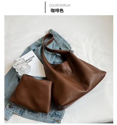 Large Capacity Women's Tote Bag 2026 Spring Commuter Shoulder Bag - 8