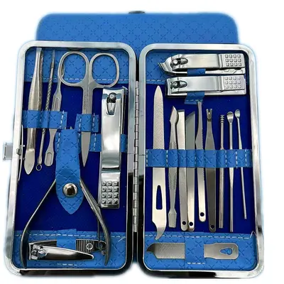 Manicure nail care tool set nail clipper multi-color - 10