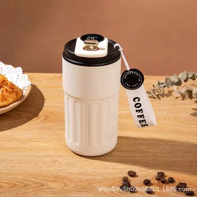 304 Stainless Steel Thermal Mug with Smart Temperature Display - 7