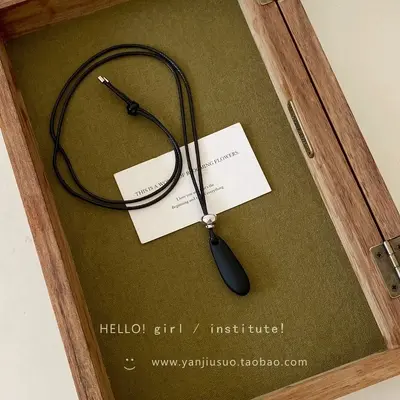 Minimalist su damlası kolye, uzun stil - 10