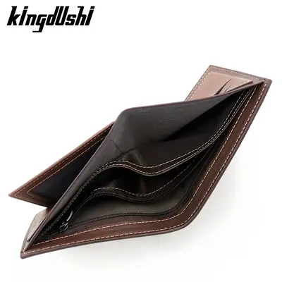 Korean-Style Stone-Pattern Men's Short Wallet, Tri-Fold TPU - 3