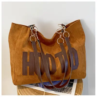 Large Capacity Women's Canvas Shoulder Tote Bag, Spring Style - 9