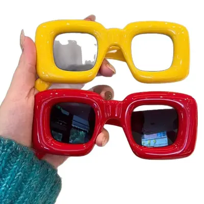 Kinder-Sonnenbrille mit eckigem Rahmen, verspieltes Design - 6