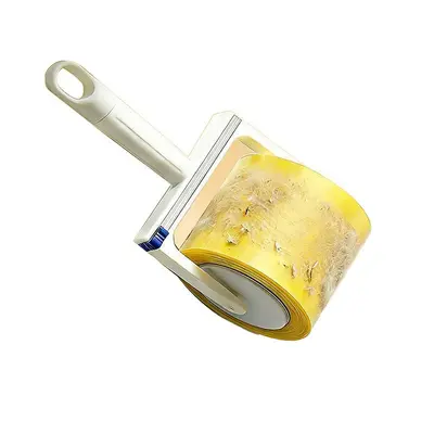 Extra wide adhesive lint roller pet hair remover