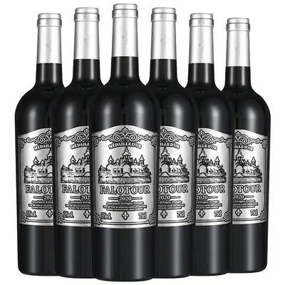 French Dry Red Wine AOP 750ml, 6-Bottle Case