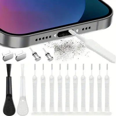 C-Anschluss Staubschutz-Set 16-teilig Typ-C Datenport USB Staubschutz-Stecker Mobiltelefon Ladeanschluss Metall-Staubschutz-Stecker