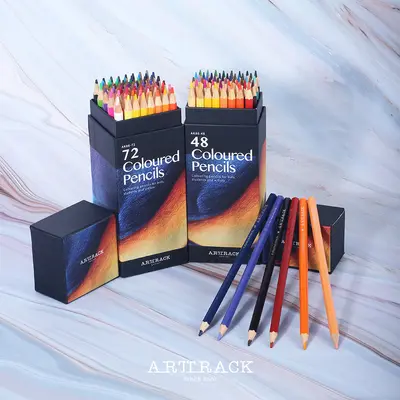Grenzüberschreitend beliebter Schreibwaren-Farbstift-Großhandelsset 72 Farben ölbasierte Farbstifte Zeichen-Farbstifte Designer-Zeichenstifte