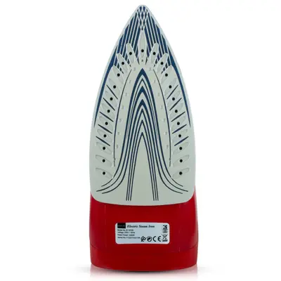 Portable electric steam iron with handheld hanging feature