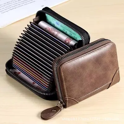 RFID-Blocking Men's Card Holder with Multiple Card Slots - 2