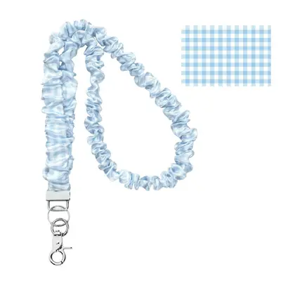 Thick Hair Tie Lanyard with ID Card Holder Strap - 7