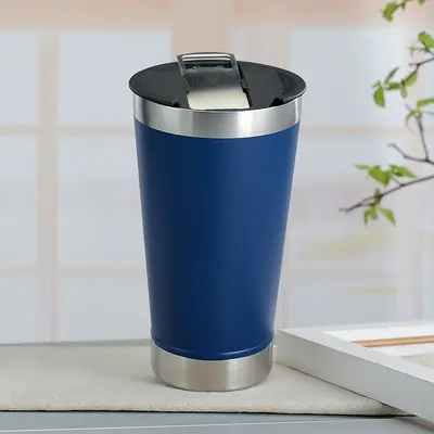 Edelstahl-Isolierflasche mit Flaschenöffner, Auto-Becher - 12