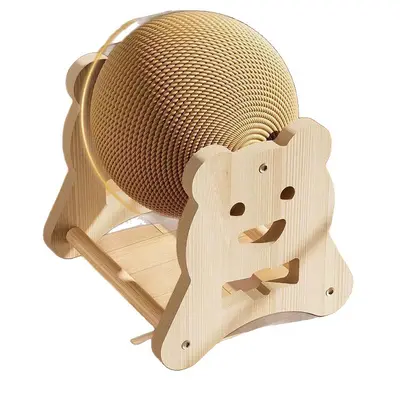Katzenspielzeug Sisal-Kratzball, Katzenklettergerüst, Krallenschleifer - 5