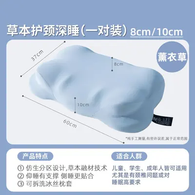 Cervical Spine Memory Foam Neck Pillow Pair - 11