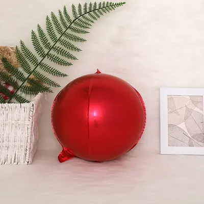Silver 4D Round Aluminum Foil Balloons, 10 and 18 inch - 12