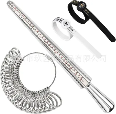 Ring Sizer Set with Measuring Sticks and Ring Stretcher - 11