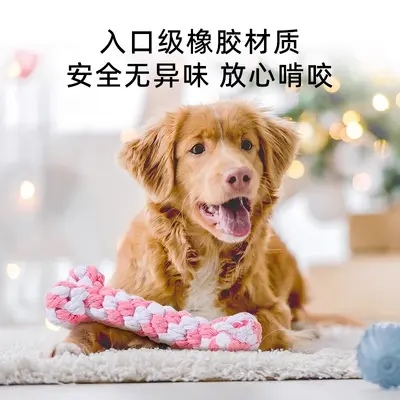 狗狗玩具磨牙耐咬发声自嗨解闷神器泰迪比熊小型幼犬宠物玩具用品 - 3