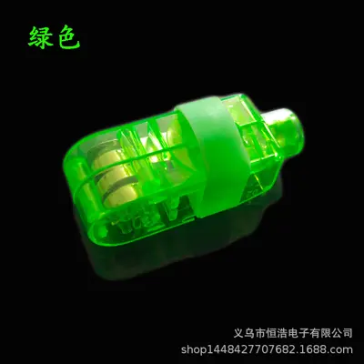LED Light-Up Finger Ring, Flashing Electronic Small Toy - 8