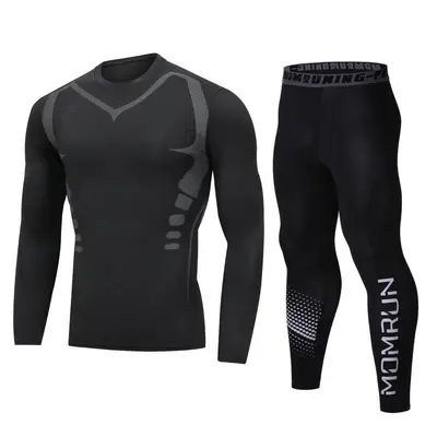 Men's Fitness Set, Compression Fit, Quick-Dry, Fleece-Lined - 5