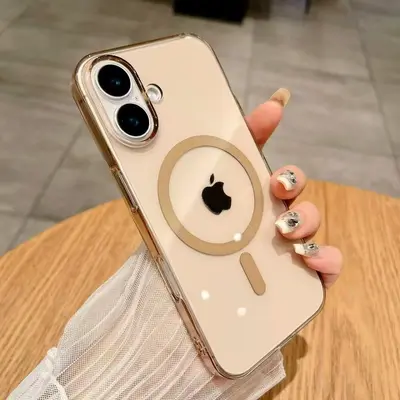 iPhone 17 Pro İçin Şeffaf Manyetik Telefon Kılıfı, Lens Koruyucu - 11