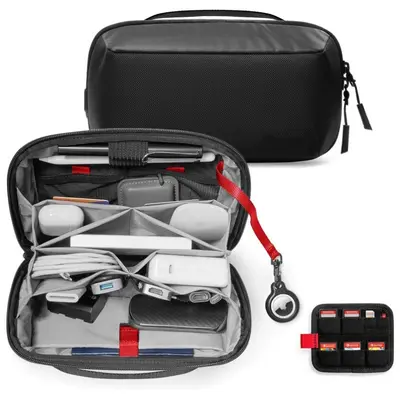 Travel Electronic Accessories Storage Bag with Detachable Card Slots