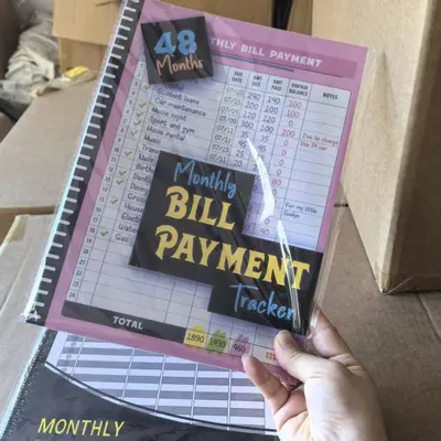 Amazon New Arrival Bill Payment Management Book Bill Payment Tracking Budget Notebook
