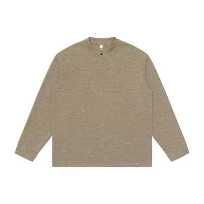 Men's Loose Long-Sleeve Basic T-Shirt, Casual Fit - 8