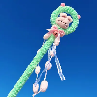 Christmas Fairy Magic Cat Teaser Wand with Bell - 12