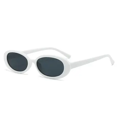 Small Oval Frame Sunglasses, Hip-Hop Style with UV Protection - 4