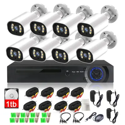 Gözetim seti CCTV kamera fabrikası AHD KIT kamera 4 yönlü 8 yönlü güvenlik kamera seti