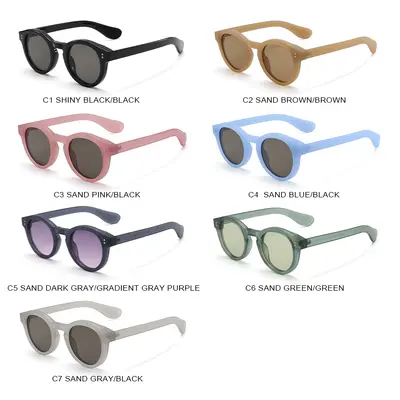 Runde Sonnenbrille mit UV400-Schutz, unisex - 5