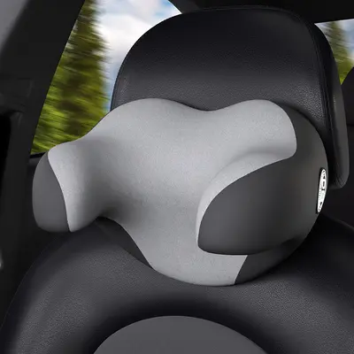 U-Shaped Car Headrest Pillow, Memory Foam Neck Pillow, Skin-Friendly