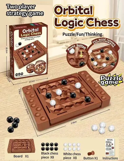 Logical Thinking Two-Player Chess Game, Educational Board Game - 9