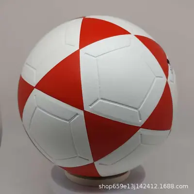 PVC Dikişli Deri Futbol Top No. 5, Aşınmaya Dayanıklı PU, Yetişkin - 9