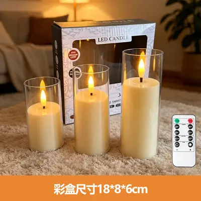 LED Electronic Candle Light - Realistic Fake Candle Wedding Photography Decoration Candle Ambiance Light Outdoor Lighting Lamp - 8