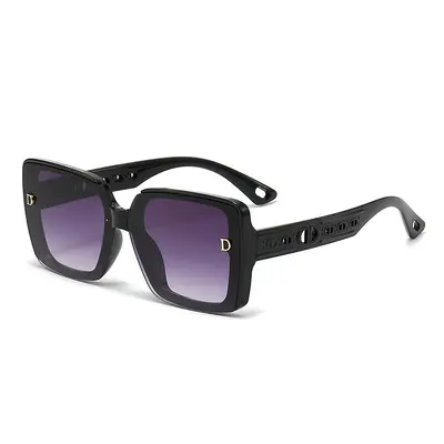 Women's Sunglasses, Large Frame, UV Protection, Korean Style - 7