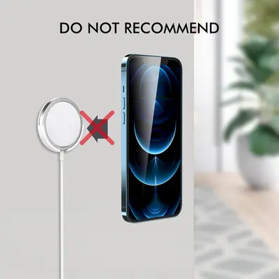 iPhone15-12 için uygun Apple cep telefonu MagSafe şarj cihazı kafası duvara asılı masaüstü yapışkanlı depolama braketi